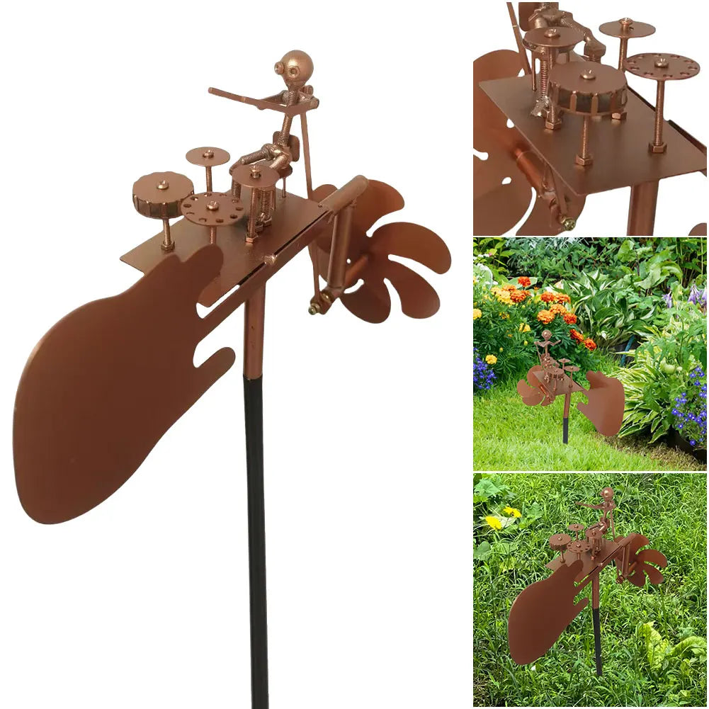 🔥Last Day 57% OFF🥁Handmade Metal Rock Band Windmill🎁