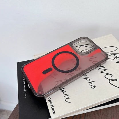 Magsafe Fluorescent Liquid Quicksand Glowing Phone Case – Wireless Charging Protective Cover